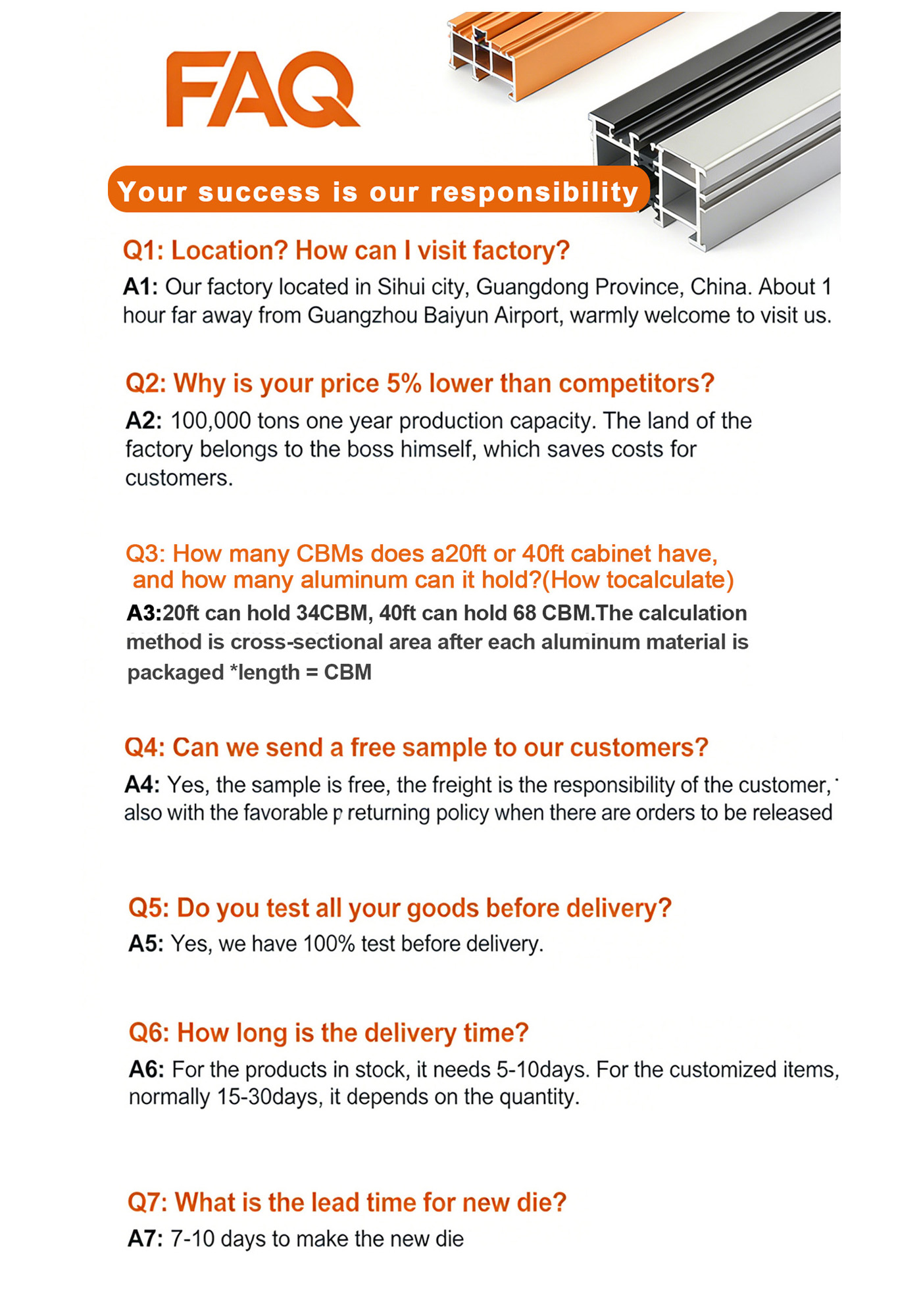 FAQ info banner