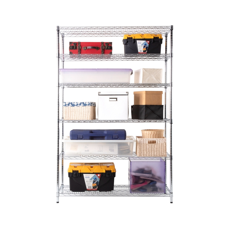 Wholesale  6 Tier Chrome Metal Storage Wire Shelf NSF Approval Wire Rack Shelving