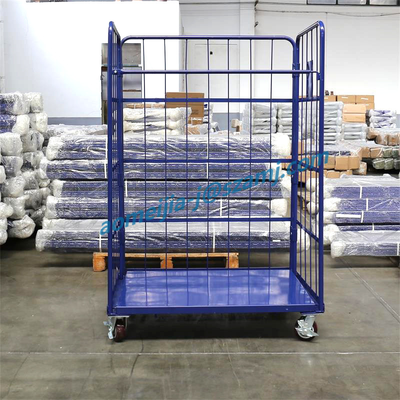 Industrial Supermarket Foldable Logistics Furniture Roll Container Trolley
