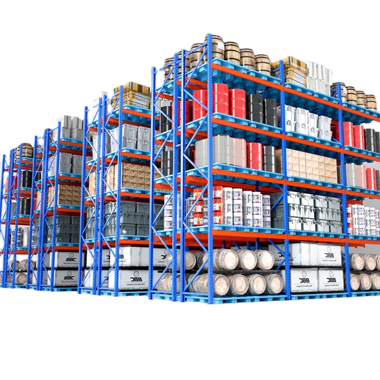 Heavy Duty Metal Pallet Storage Racking 1000kg/2000kg/3000kg Per Layer Industrial Pallet Shelving Rack
