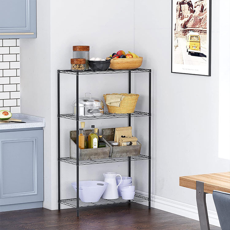 Heavy Duty Industrial Storage Wire Rack Adjustable 550lbs Detachable Shelving Unit for Commercial