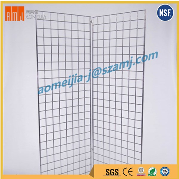 Powder Coated Back Plate & Back Mesh Grid Wire Shelf Wire Mesh Oven Rack