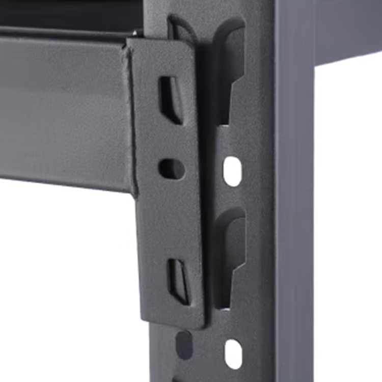 Light Duty Black Adjustable 4 Tier Metal Steel Industrial Warehouse Storage Rack