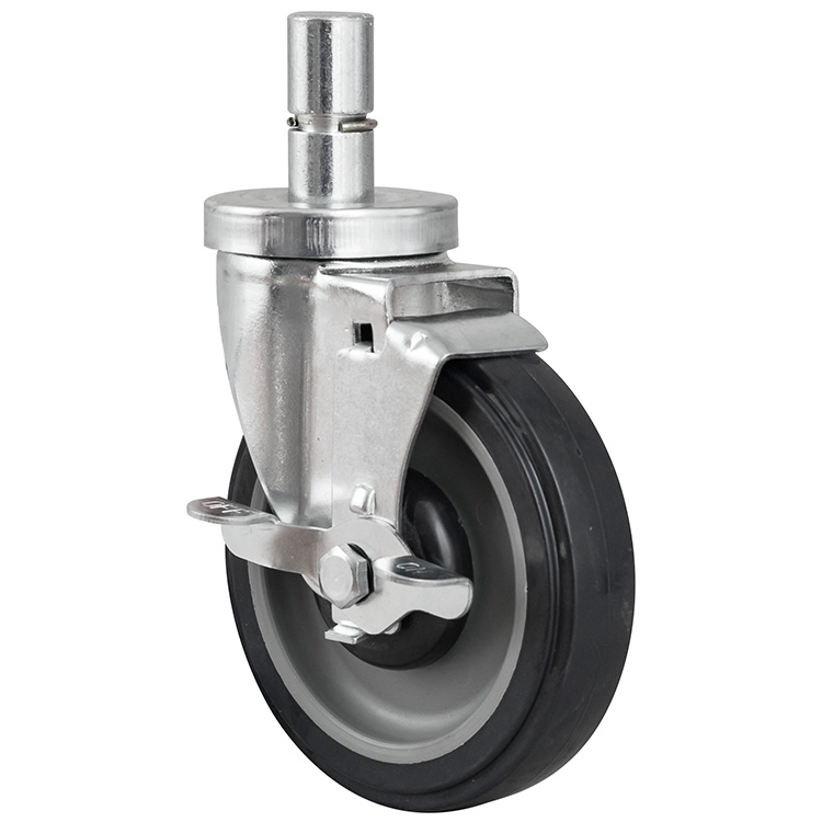 AMJ Heavy Duty Gray Silent Rubber Medium Duty Swivel Castor Wheels for Shelf