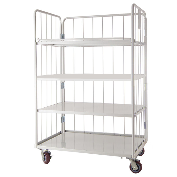 Popular Customized Laundry 3 Sided Roll Cage Roll Container for Logistics