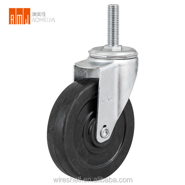 3 Inch Rubber Caster for Wire Shelving Use
