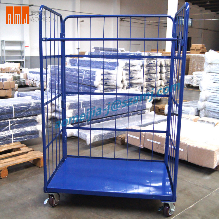 Industrial Supermarket Foldable Logistics Furniture Roll Container Trolley