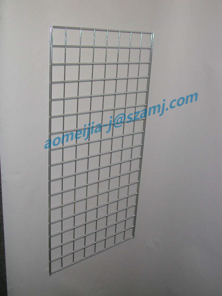 Powder Coated Back Plate & Back Mesh Grid Wire Shelf Wire Mesh Oven Rack