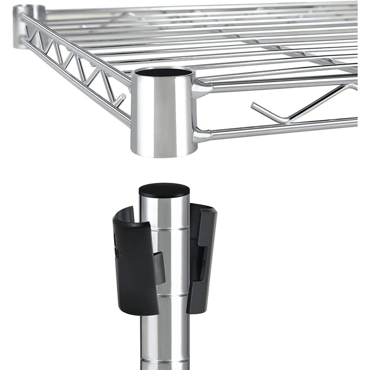 Chrome 3 Tiers Kitchen Combined Storage Rack Shelf Rack Wire Shelving for Sale