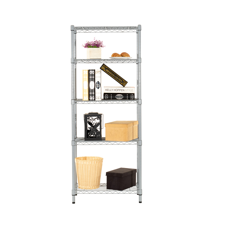 AMJ Heavy Duty  Metal Carbon Steel 5 Tier Nsf Certified Wire Shelving Unit Shelf for Household