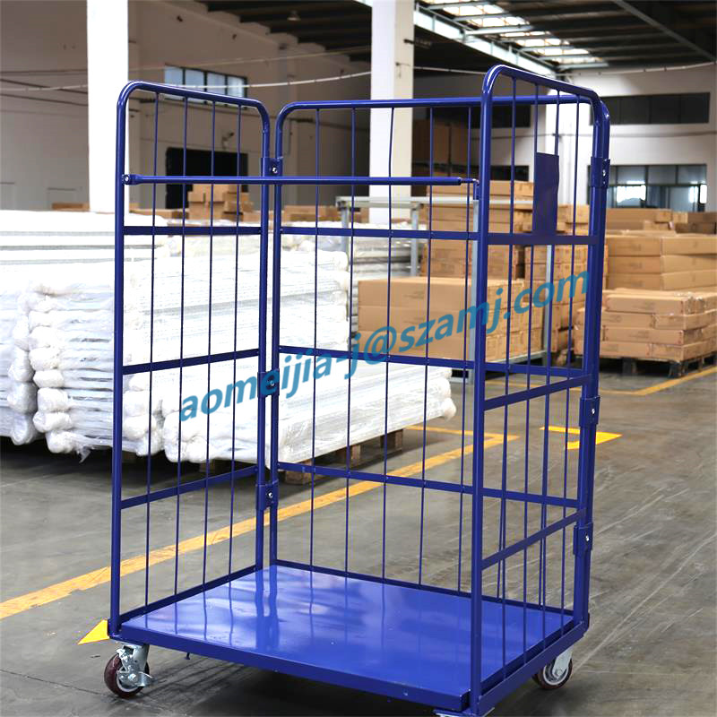 Foldable Mesh Logistics Trolley