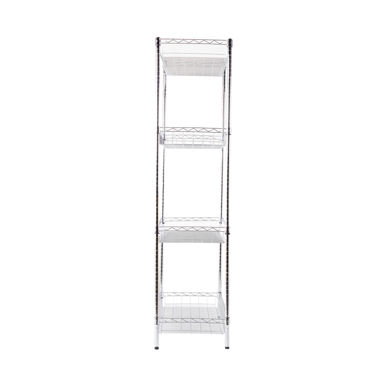 AMJ Nsf Wholesale Supermarket Wire Rack Shelving Chrome Plated Storage Racks Wire Basket Shelves