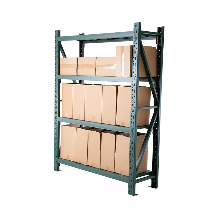 AMJ  Medium Duty Iron Metal Adjustable Warehouse Storage Shelving Racking Stacking Rack