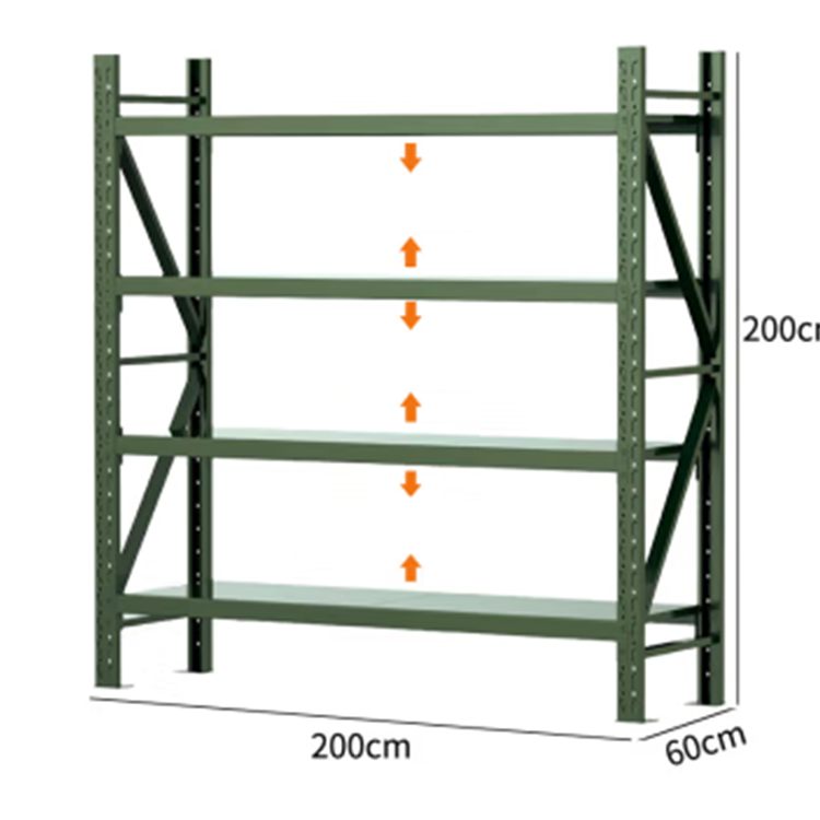 Medium Duty Cold Rolled Steel Metal Rack Shelf Warehouse Storage Rack Racking