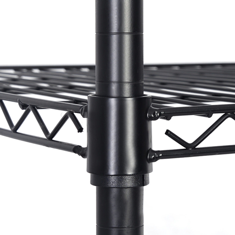 Heavy Duty 6 Tier Metal Storage Adjustable 304 Stainless Steel Wire Shelving Trolley