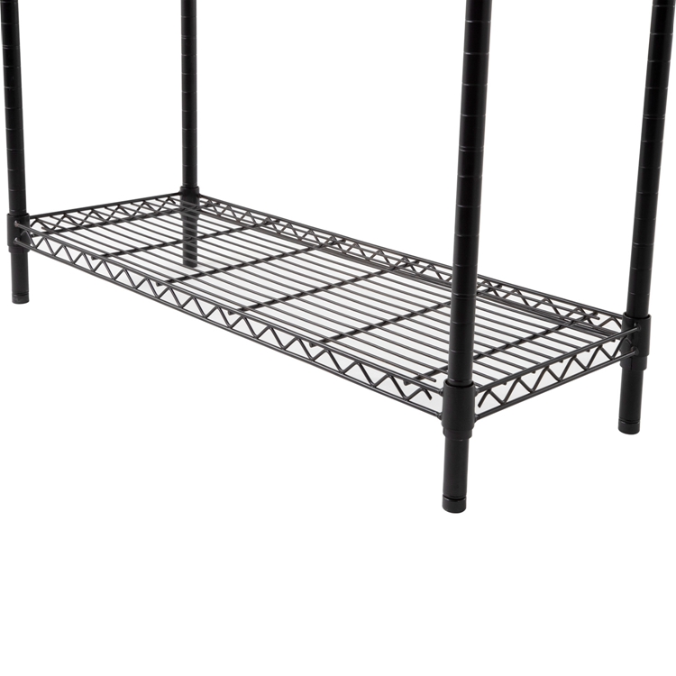 AMJ Heavy Duty Carbon Steel Metal Nsf Approval 4 Tier Storage Wire Shelving Shelf