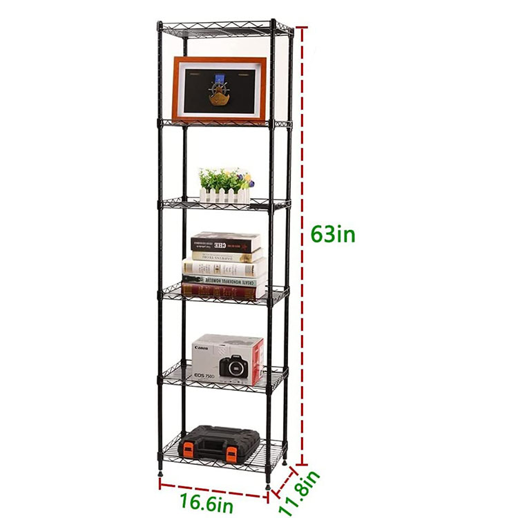 Hot Selling NSF Certified 4-Tier Adjustable Metal Storage Wire Shelving Unit