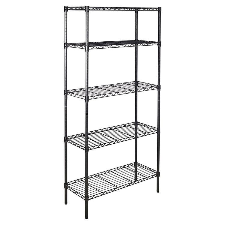 Heavy Duty Wire Shelving NSF 5 Tiers Adjustable Metal Wire Storage Rack