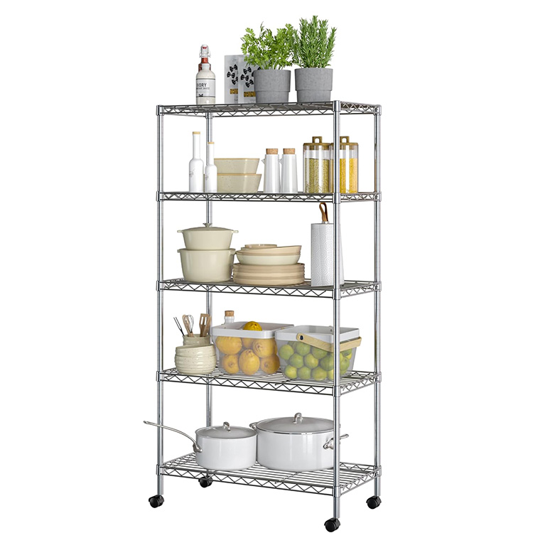 Heavy Duty Metal Storage Wire Shelving Wire Rack for Garage or Kitchen Use