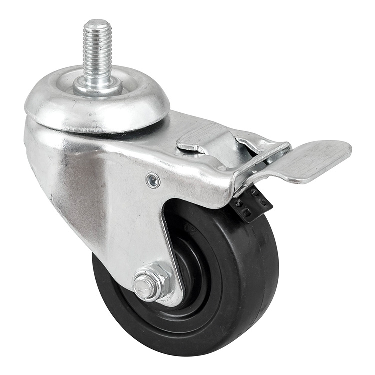 AMJ Heavy Duty Gray Silent Rubber Medium Duty Swivel Castor Wheels for Shelf