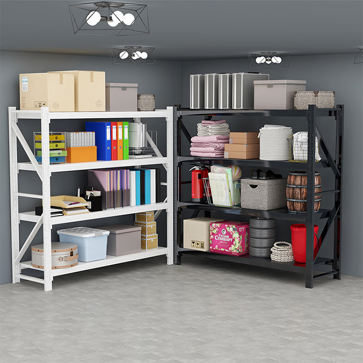 Medium Duty Metal Adjustable Warehouse Garage Shelving Storage Shelves Racking