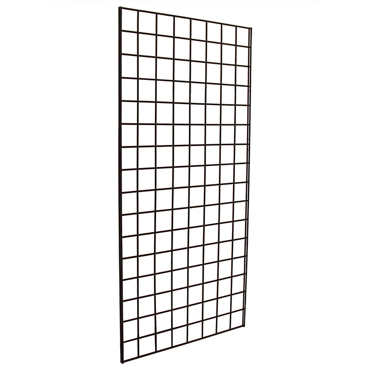 AMJ Carbon Steel 2' X 5' Retail Wire Mesh Display Gridwall Panels With Leg