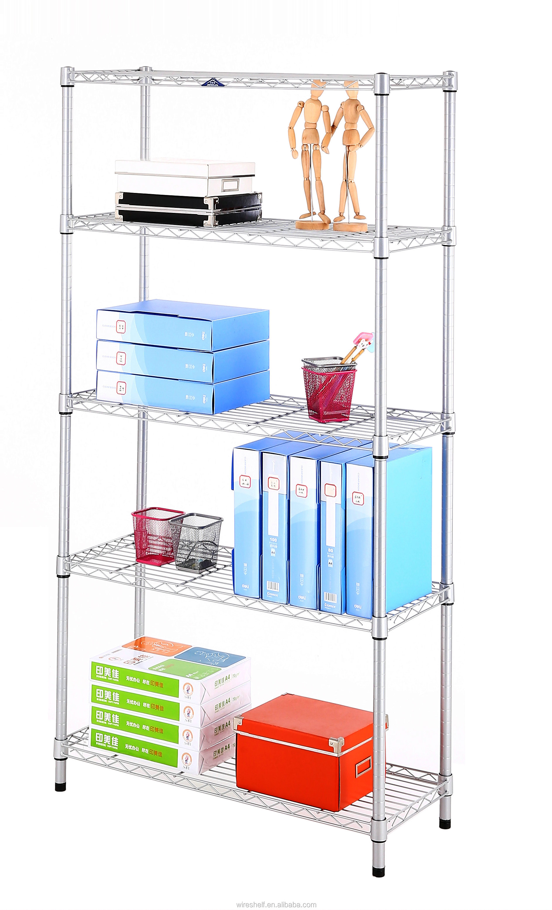 5 Tier Rack Holders Living Room Garage Spare Parts Storage Shelves Detail 4