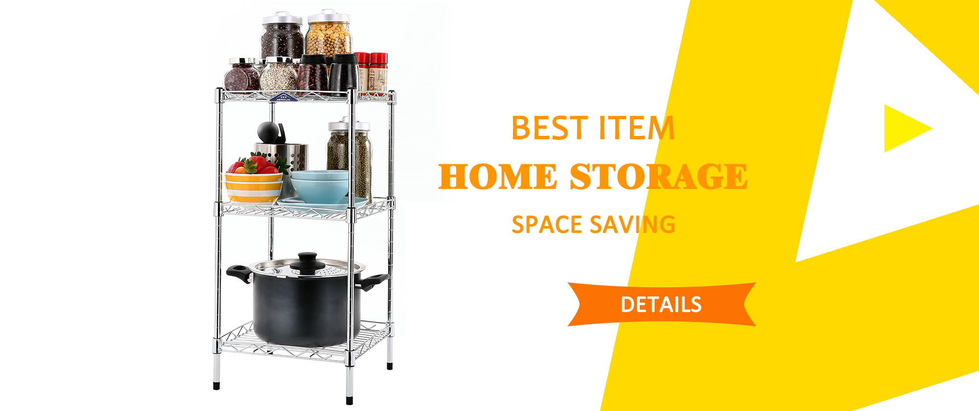 5 Tier Rack Holders Living Room Garage Spare Parts Storage Shelves