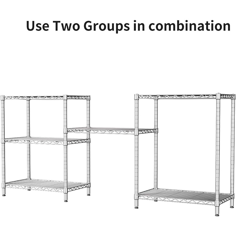 Heavy Duty Living Room Nsf Approved Wire Rack Shelf Adjustable Display Shelf