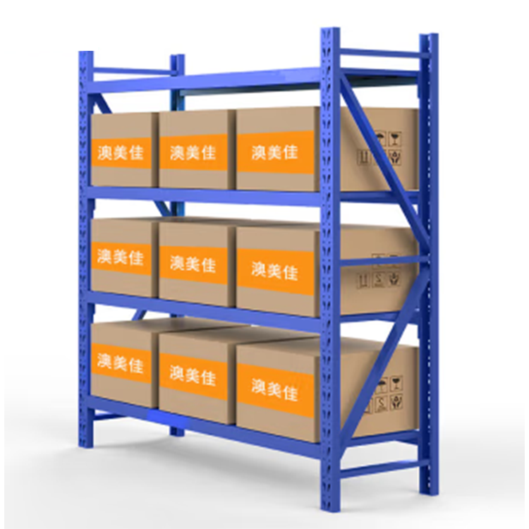 Customated Blue Adjustable Long Span Steel Warehouse Storage Rack for Systems