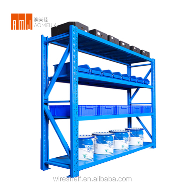 Heavy Duty 4 Tier Adjustable Industrial Stack Racks Metal Pallet Racking  for Warehouse Storage