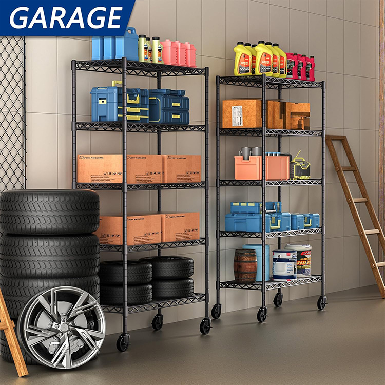 Adjustable NSF Approval Chrome Metal Metro Wire Shelving Units
