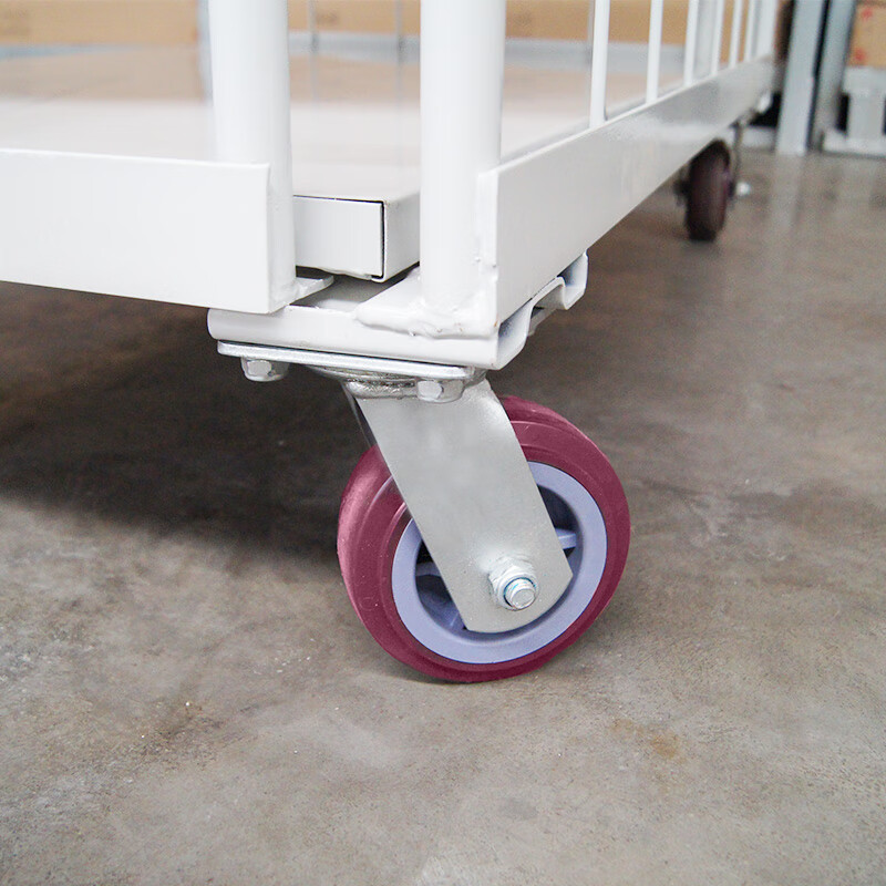 Warehouse Storage Transport Three-Side Folding Roll Container Cage Trolley