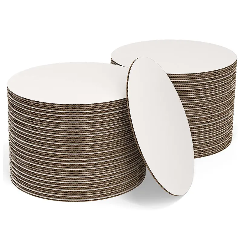 White Corrugated Cake Board