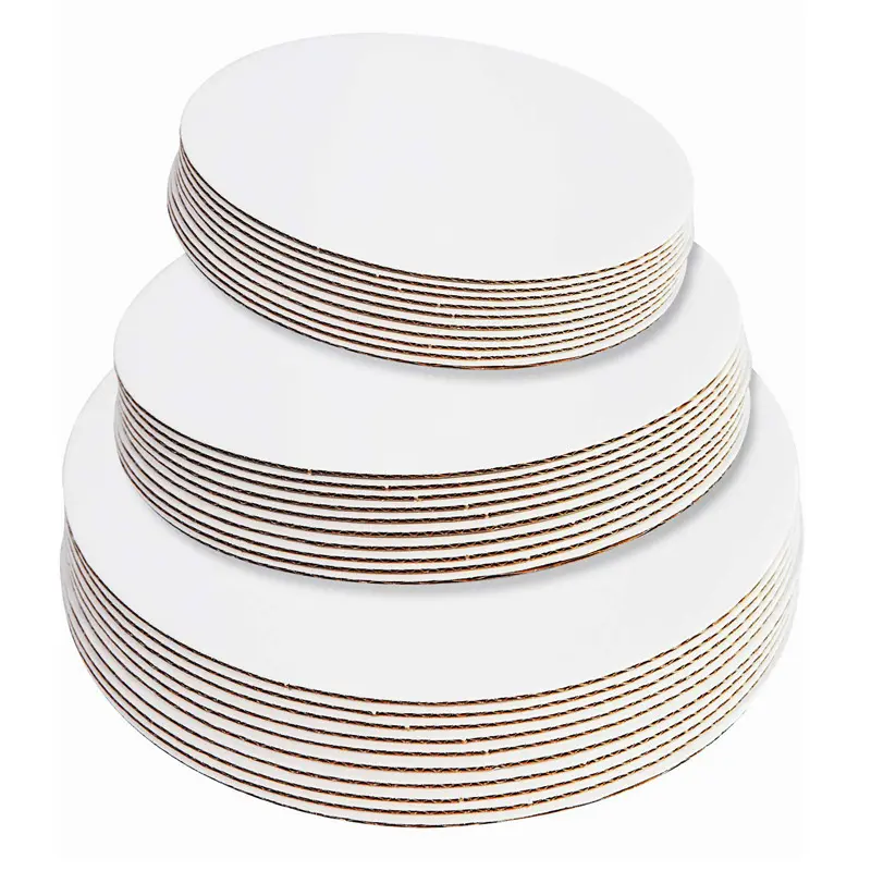 Wholesale Food Grade 3mm White Corrugated Cake Board Manufacturers, Factory