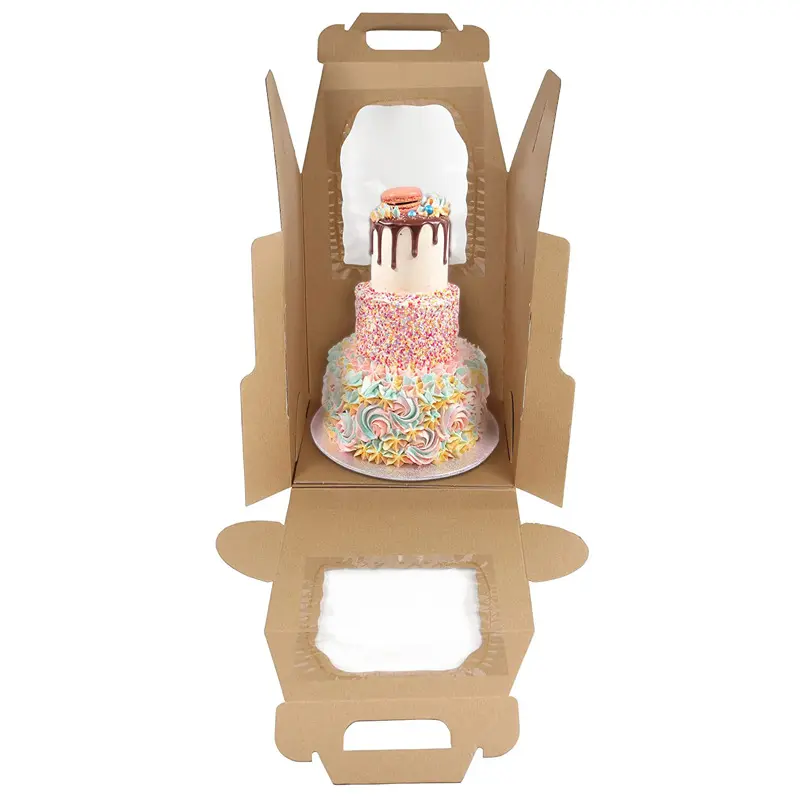 Wholesale Accept custom corrugated cake box for tall big cakes Manufacturers, Factory