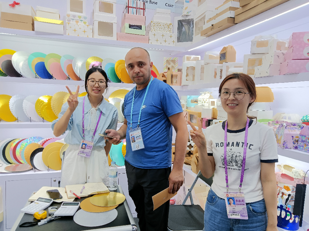 Aotong packaging products displayed at trade show