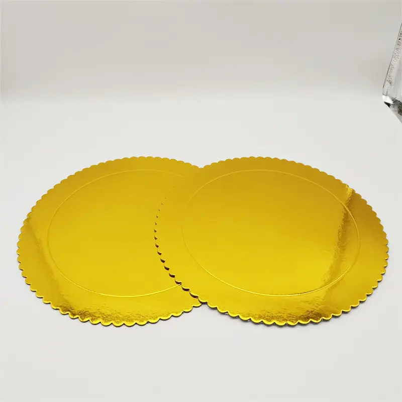 China Customizable Round Cake Cardboards Waterproof & Grease Resistant Paper Plates for Bakers Manufacturer, Suppliers