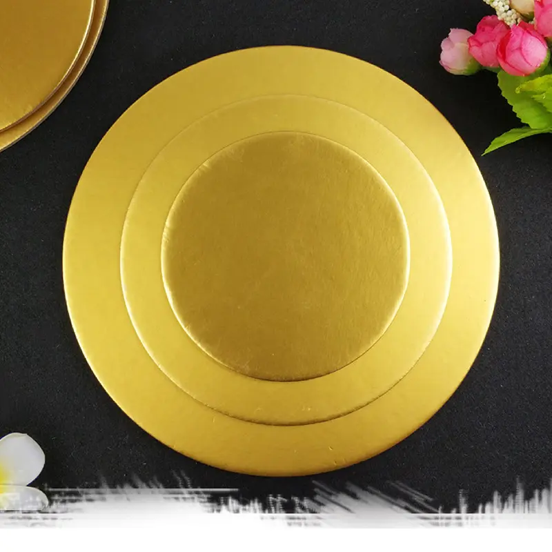 Wholesale Customizable Size Golden Cake Board Suppliers, Factory