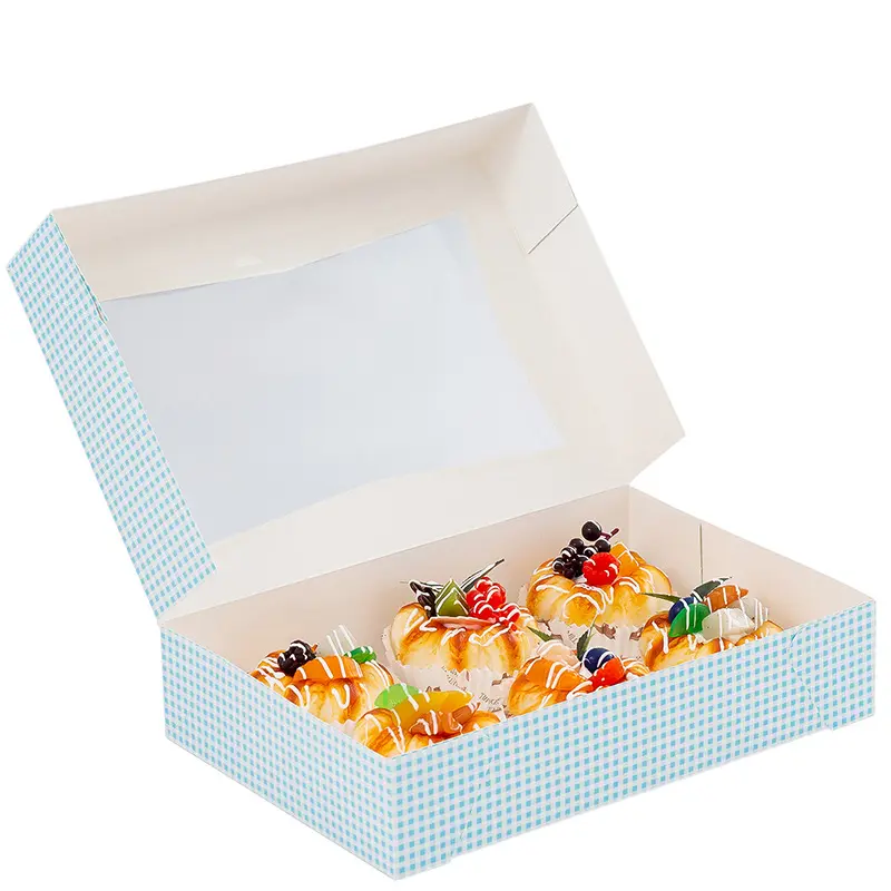 China Custom Printed 6-Cup Muffin Box With Window Factories, Factory