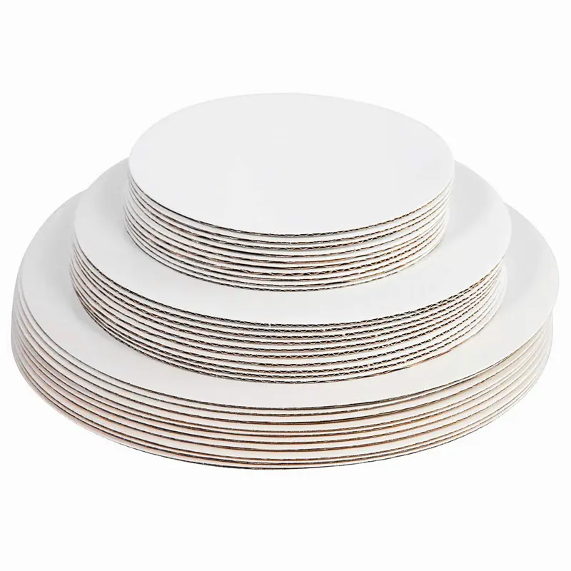 Wholesale Food Grade 3mm White Corrugated Cake Board Manufacturers, Factory