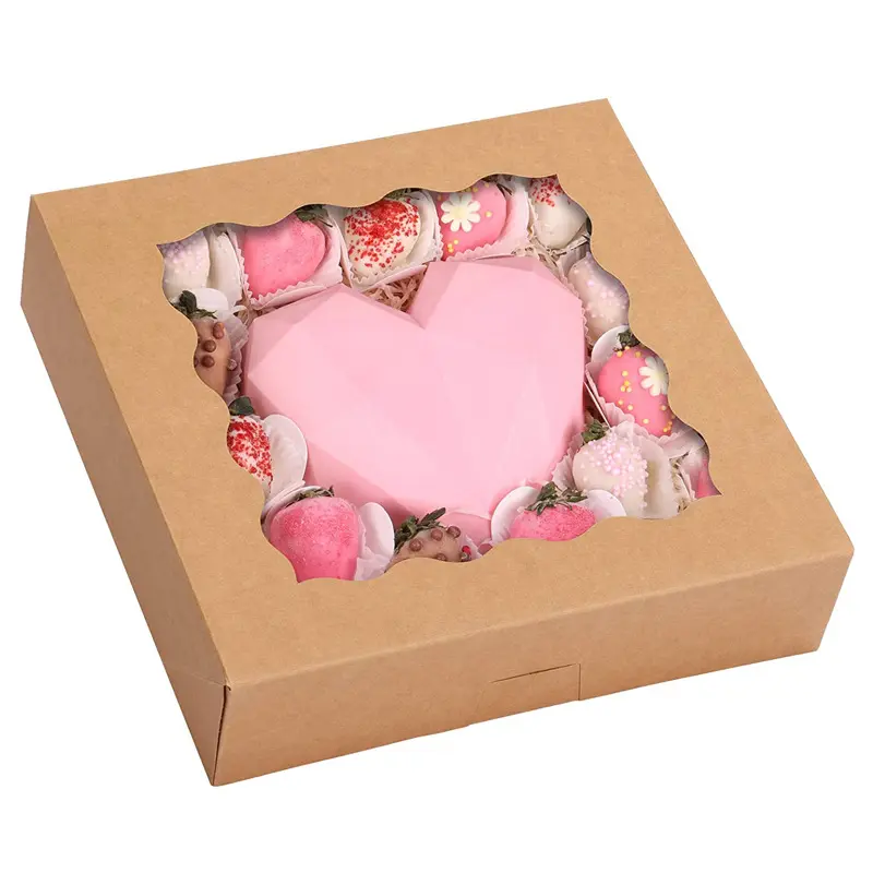 China Hot Selling Window Pie Box, Cookie Box, Donut & Muffin Cup, Egg Tart Baking Packaging Suppliers, Factory