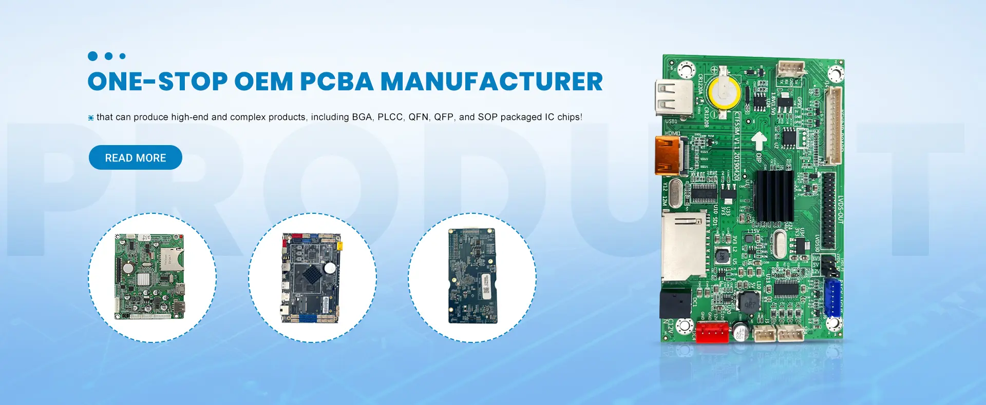 PCBA OEM service – high-speed SMT placement line at Aozite Shenzhen factory