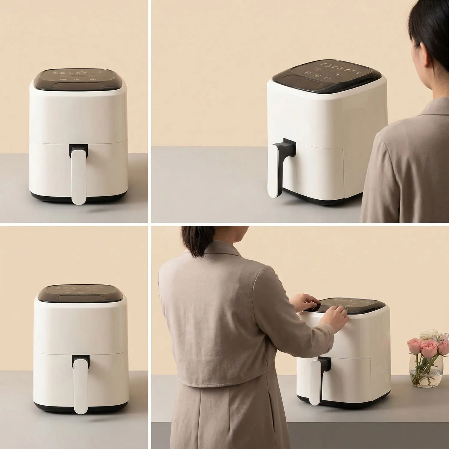 Wholesale Digital Air Fryer 4.5L 7 Preset Menus 1350W Compact Size OEM ODM Suppliers, Factories