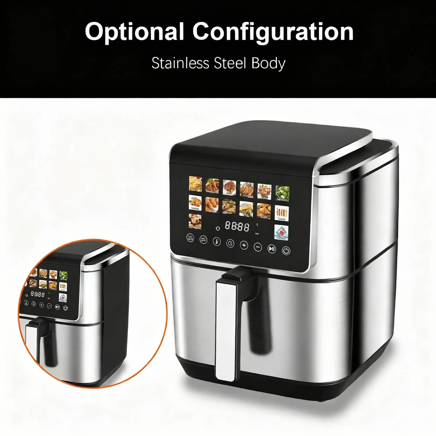 China 9L Digital Air Fryer 1800W Teflon Non Stick Coating Digital Timer OEM ODM Manufacturers, Manufacturer