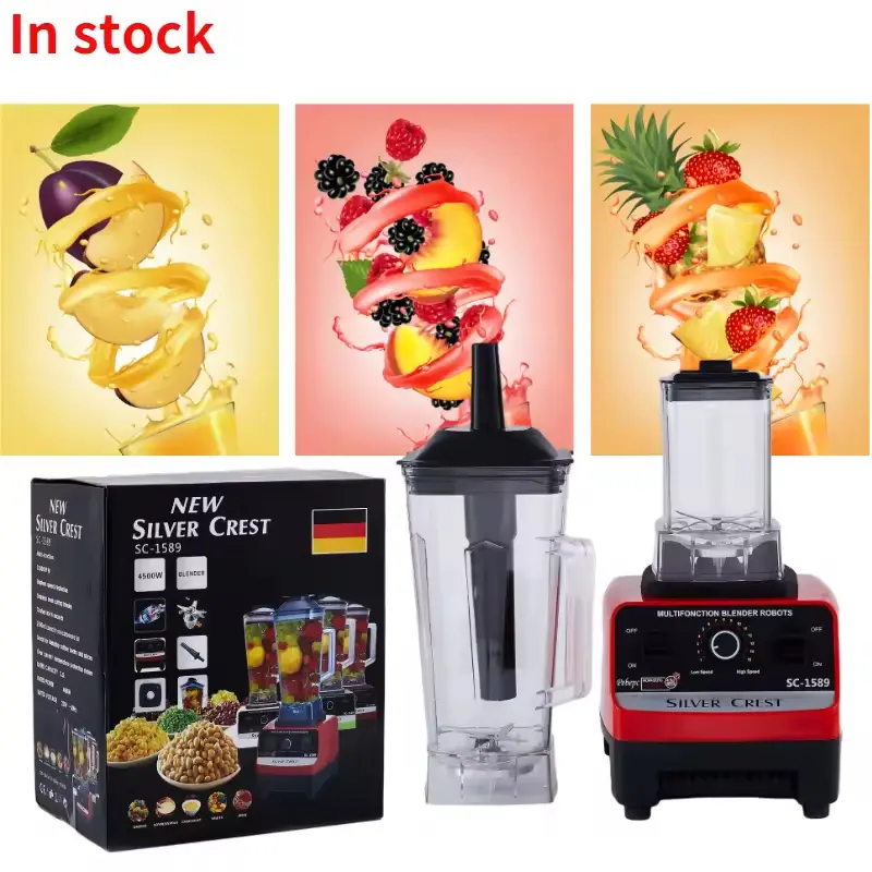 Wholesale 2L 3000/4500W Silver Crest Big Powerful Smoothies Large Commercial Blender SC-1589 Manufacturers, Manufacturer