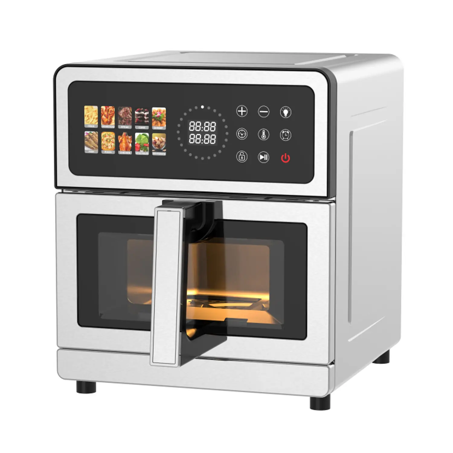 Wholesale 8L Dual Air Fryer & Pizza Oven | Color Display | SYNC Function | KDF-101DUW | Apexdura OEM/ODM Manufacturers, Factory