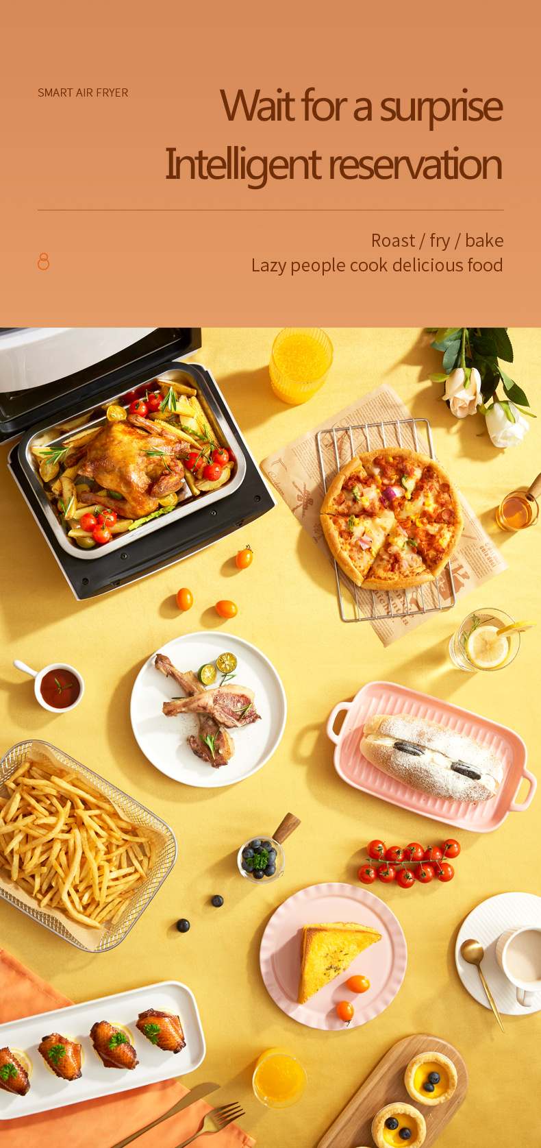 KZG91 15L Smart Air Frying Oven - 1400W (1)