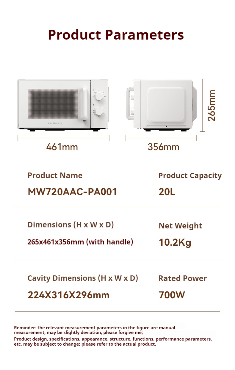 MW720AAG 20L Mechanical Microwave (8)