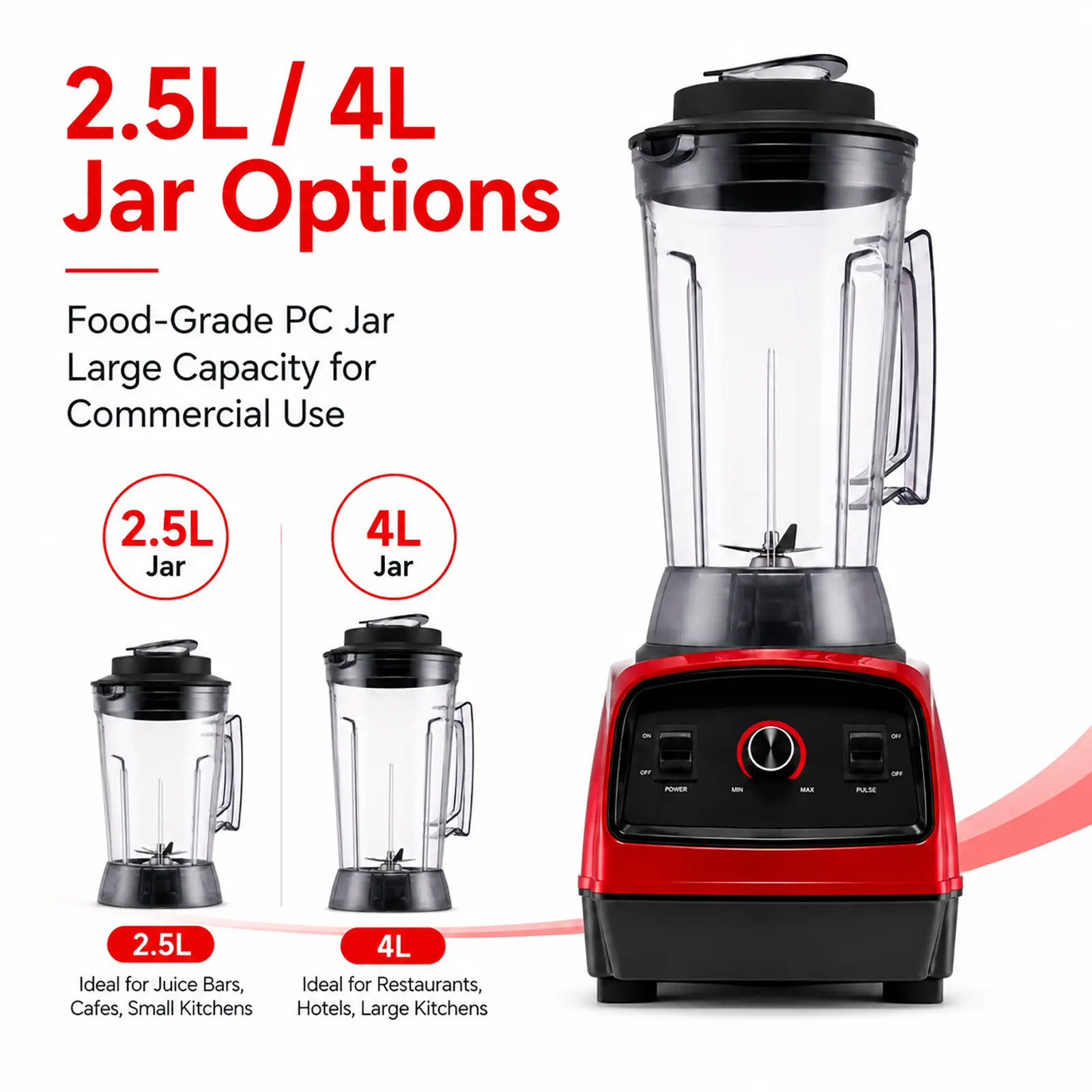 China CM-811 2200W Heavy Duty Commercial Blender with 2.5L/4L Jar Suppliers, Supplier